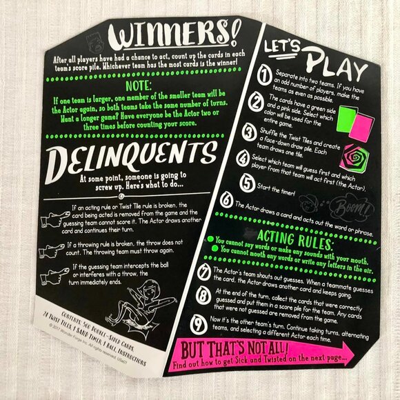 Sick & Twisted Charades Complete Adult Party Game - Picture 6 of 9